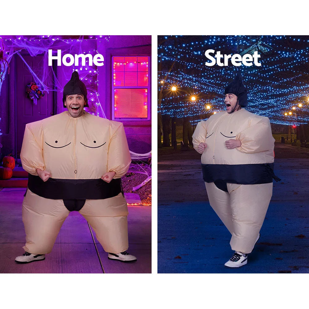 Inflatable Sumo Costume Adult Suit Blow Up Party Fancy