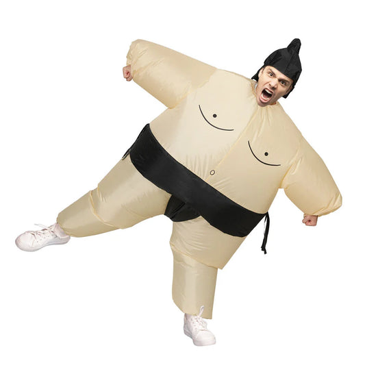 Inflatable Sumo Costume Adult Suit Blow Up Party Fancy