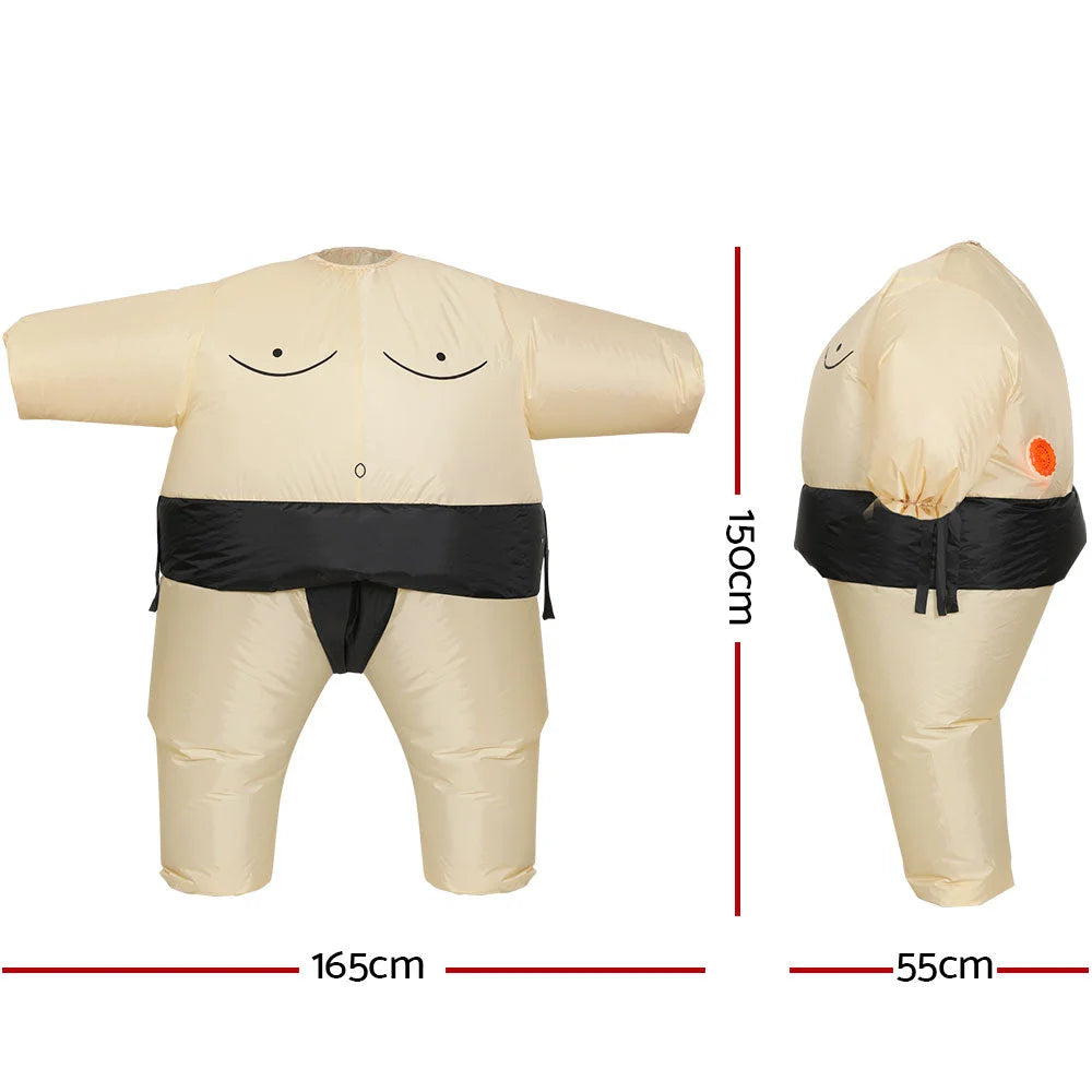Inflatable Sumo Costume Adult Suit Blow Up Party Fancy