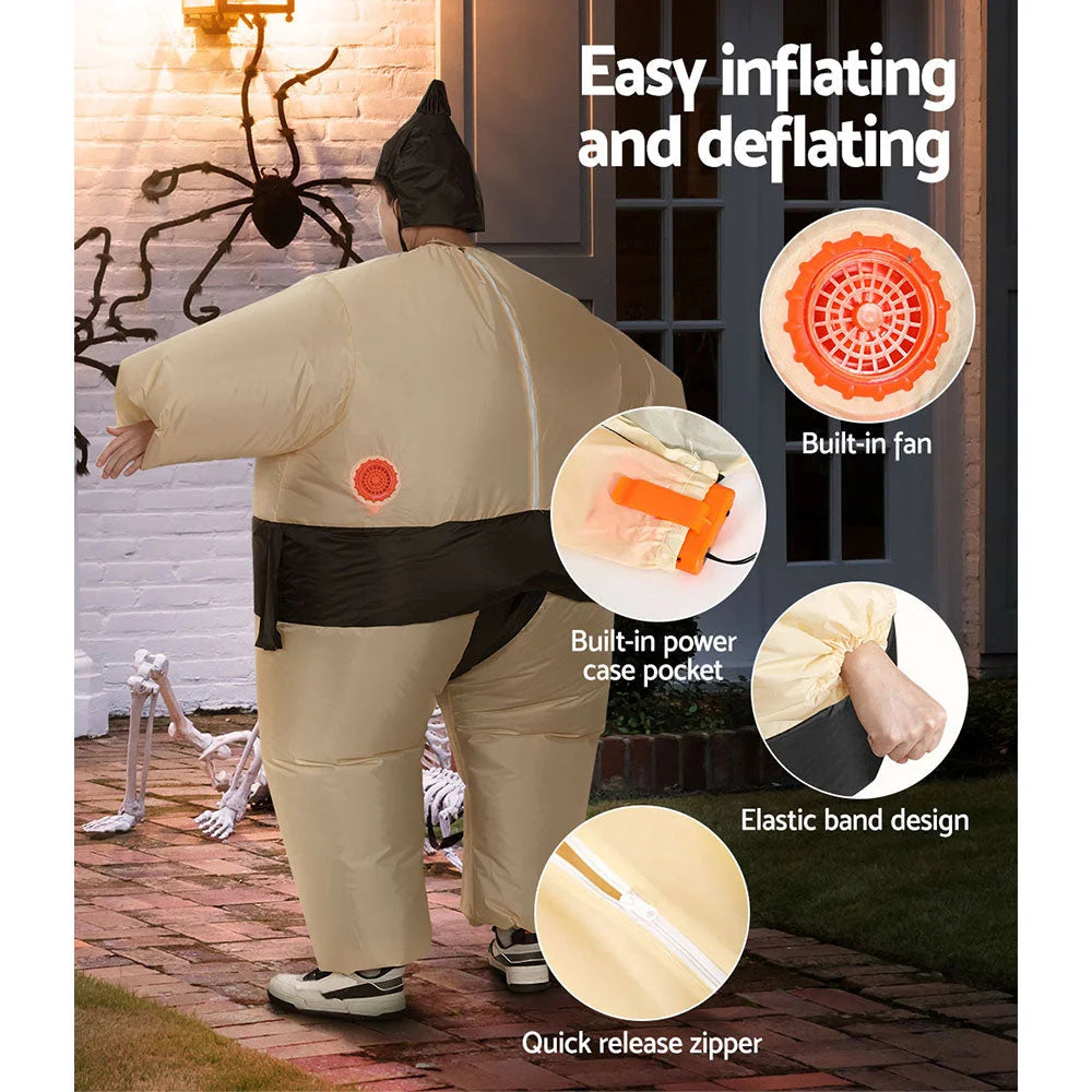 Inflatable Sumo Costume Adult Suit Blow Up Party Fancy
