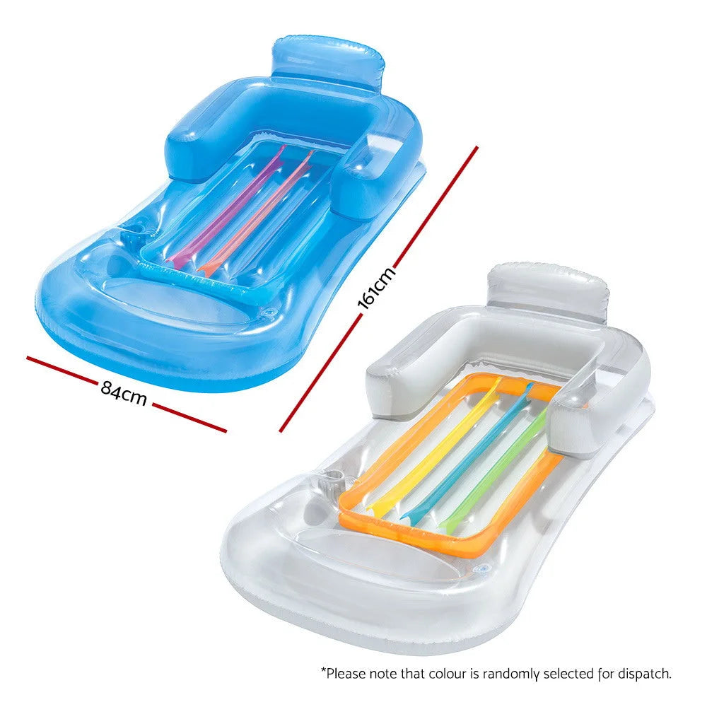 Inflatable Sun Lounger Pool Air-Bed Seat/Chair Lilo Float