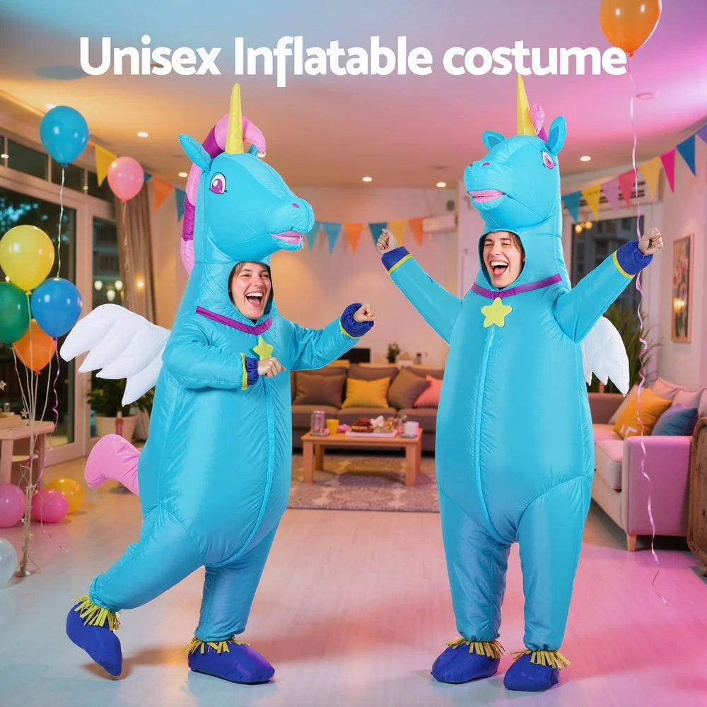 Inflatable Unicorn Costume Adult Suit Blow Up Party Fancy