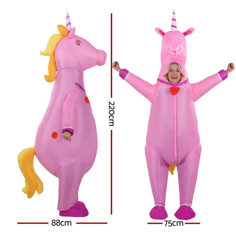 Inflatable Unicorn Costume Adult Suit Blow Up Party Fancy