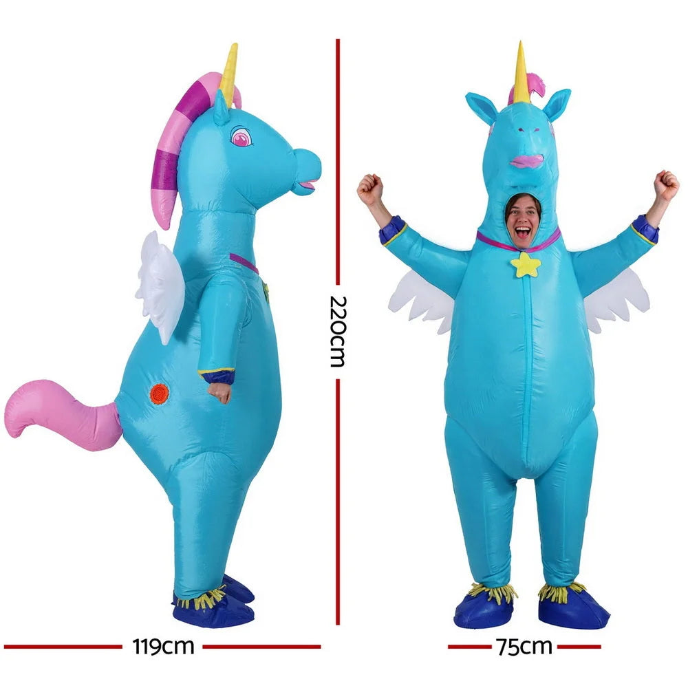 Inflatable Unicorn Costume Adult Suit Blow Up Party Fancy