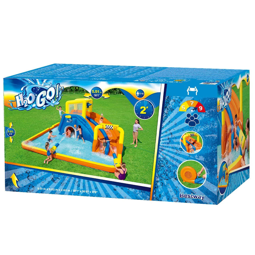 Inflatable Water Slide Jumping Castle Double Slides