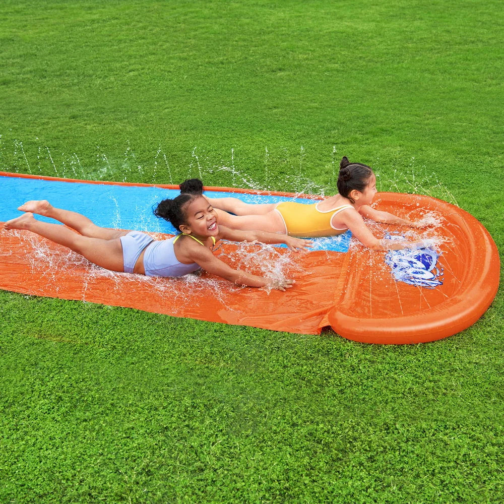 Inflatable Water Slip Slide Double Kids Splash Toy Outdoor