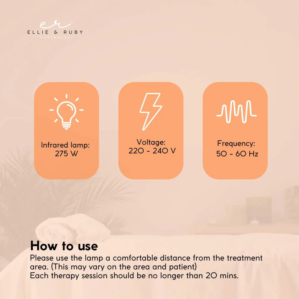 Infrared Heat Floor Lamp 275W Mobile Dimmable Salon Home