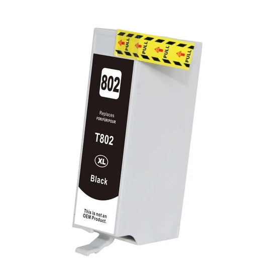 Inkjet Cartridge Black Compatible Replacement for 802XL