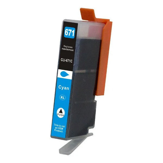 Inkjet Cartridge CLI-671XL Cyan Premium Compatible