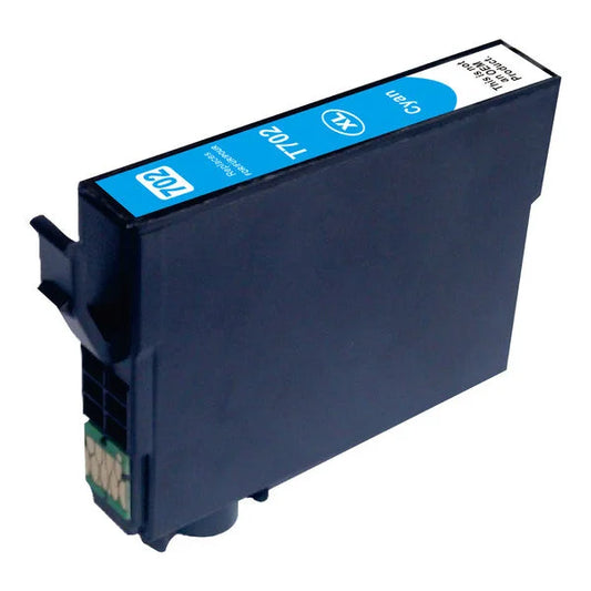 Inkjet Cartridge Cyan Compatible Replacement for 702XL Cyan