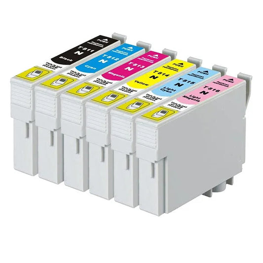 Inkjet Cartridge Set EPSON 81N Compatible - 6 Cartridges