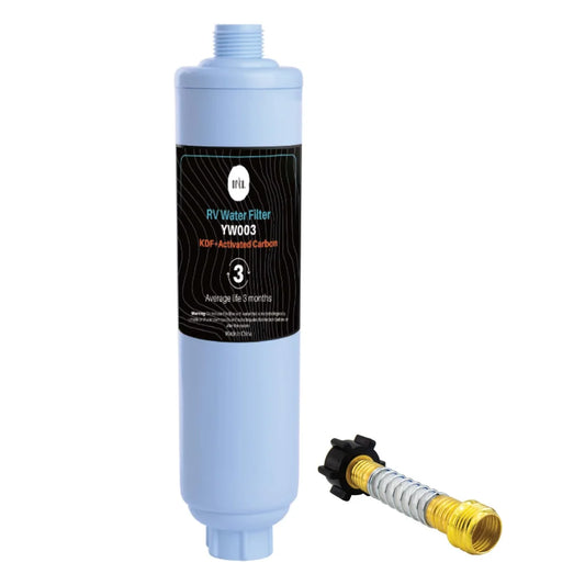 Inline Water Filter - RV Hose with Activated Carbon KDF