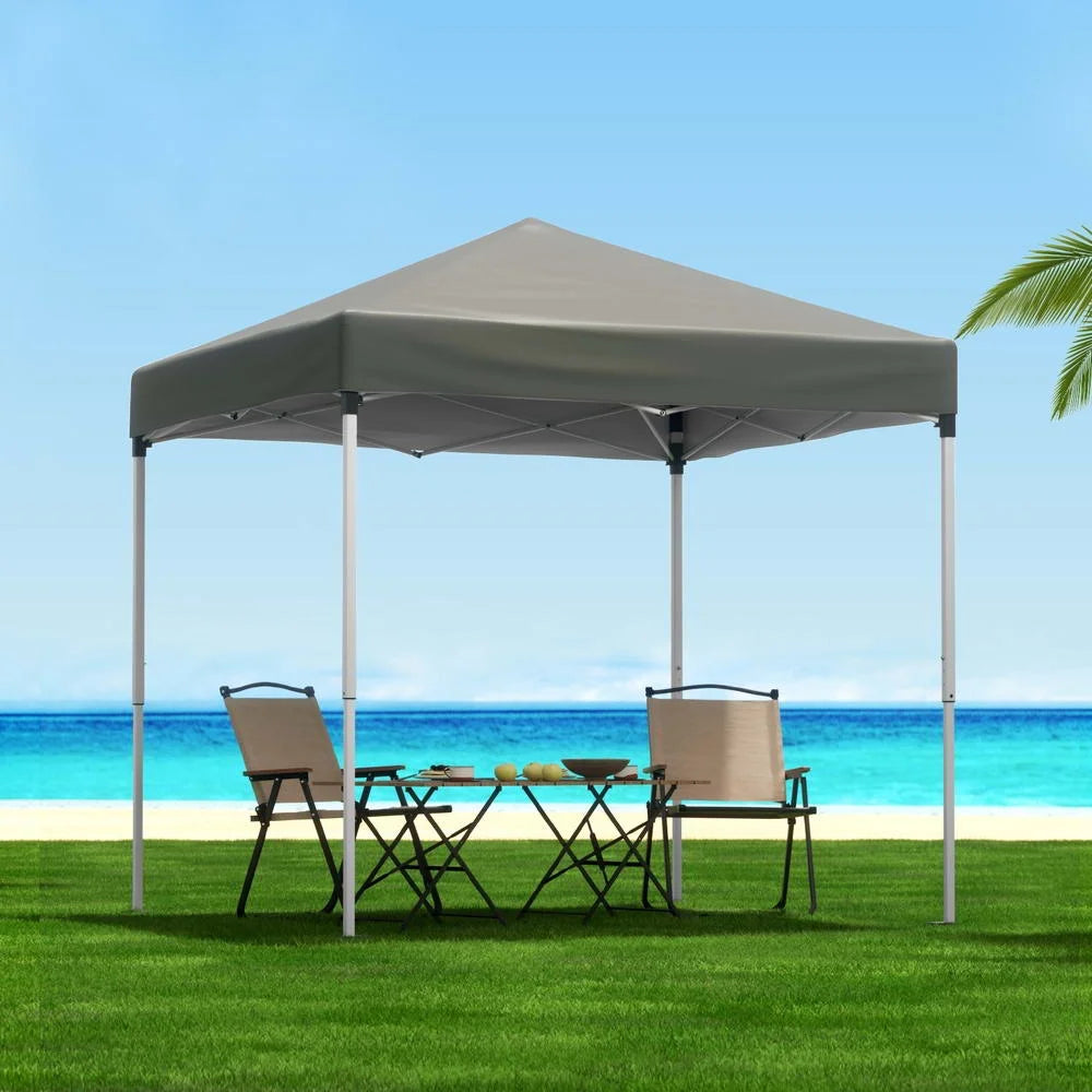 Grey 2x2m gazebo with patio marquee shade outdoor