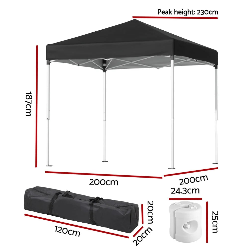 Instahut Gazebo 2x2m Outdoor Patio Garden Marquee Shade w/