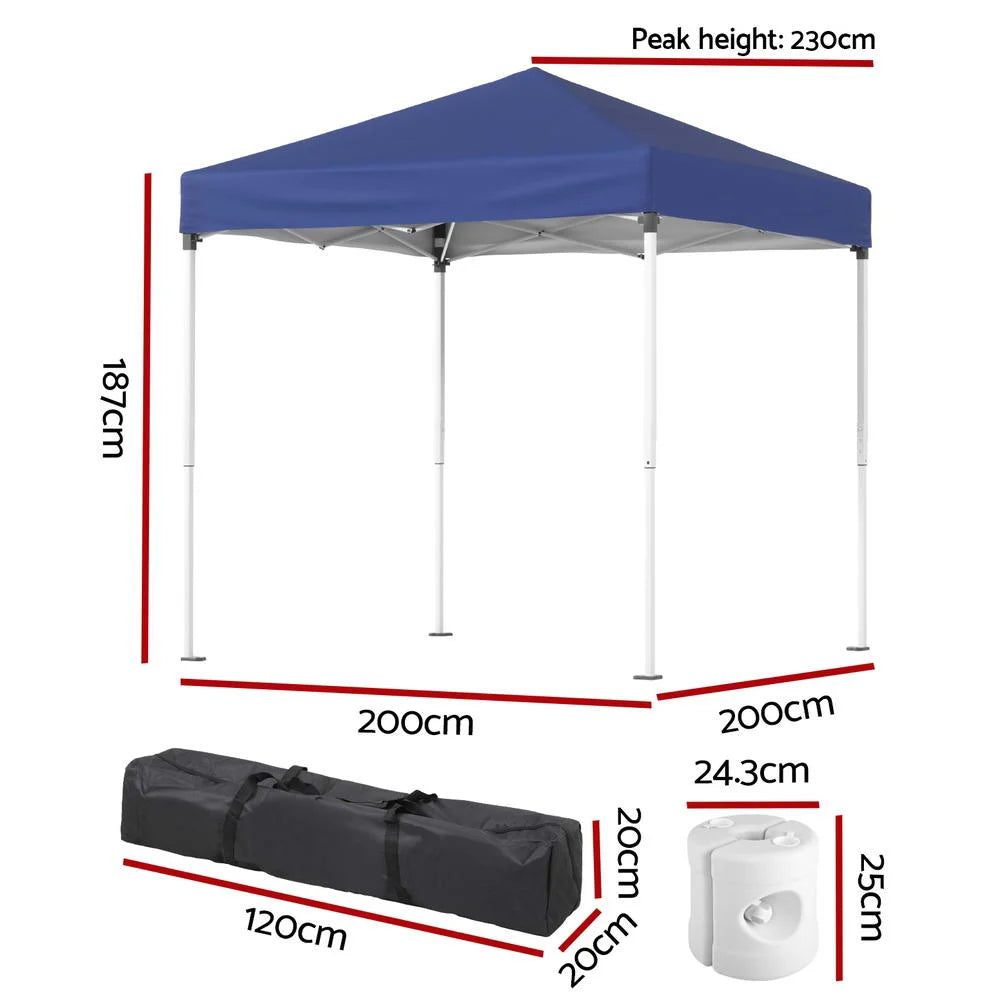 Instahut Gazebo 2x2m Outdoor Patio Garden Marquee Shade w/