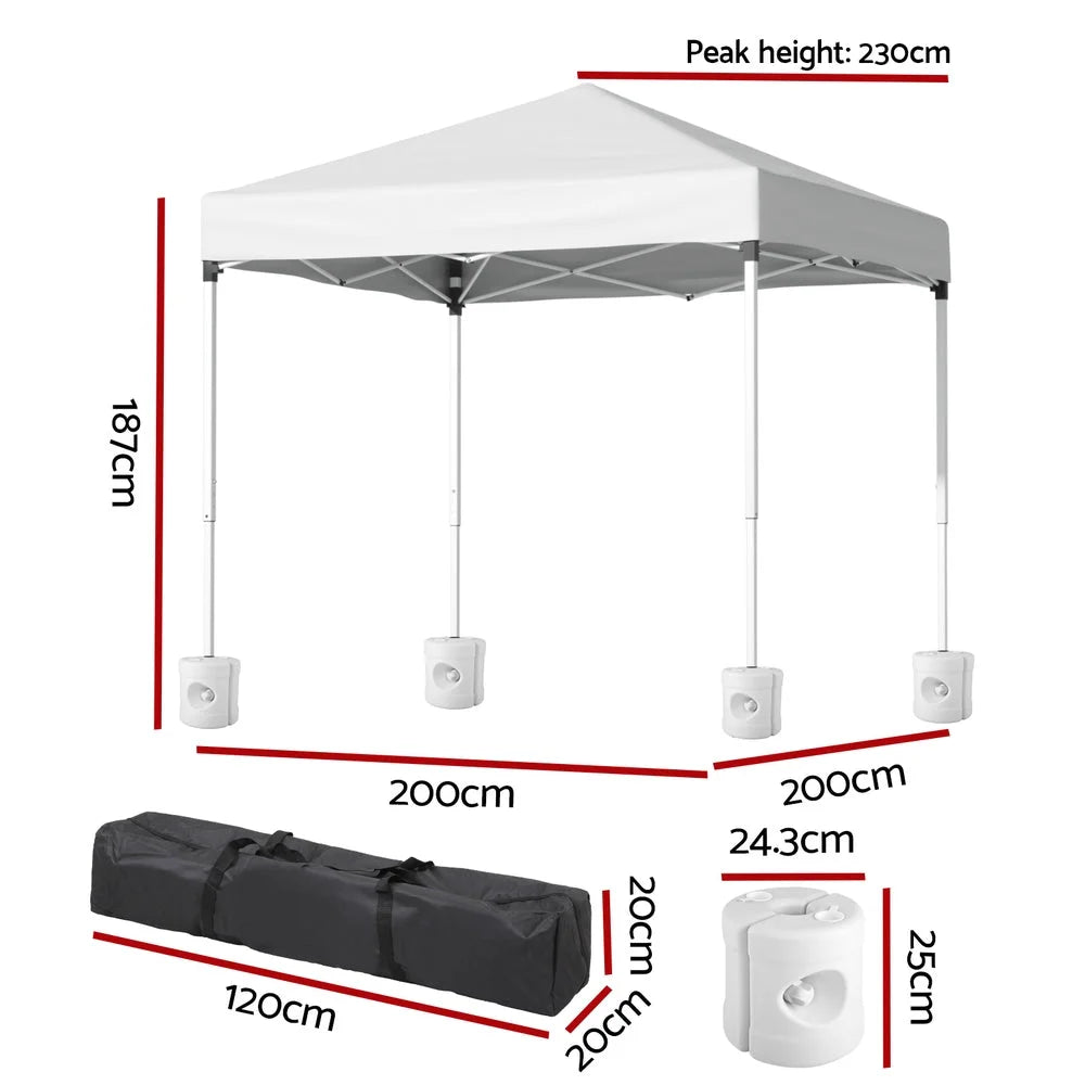 Instahut Gazebo 2x2m Outdoor Patio Garden Marquee Shade w/