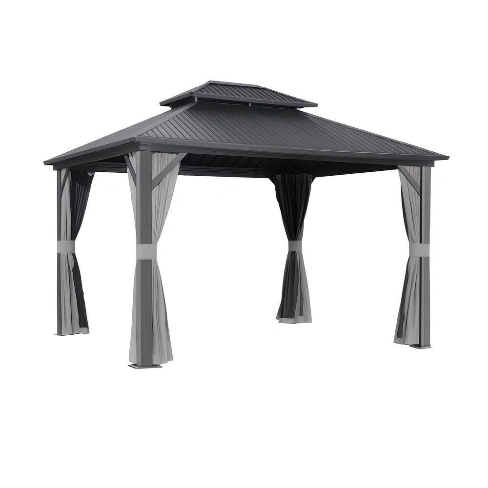 Instahut Gazebo 3x3.65m Canopy Outdoor Steel Frame Patio