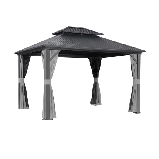 Instahut Gazebo 3x3.65m Canopy Outdoor Steel Frame Patio