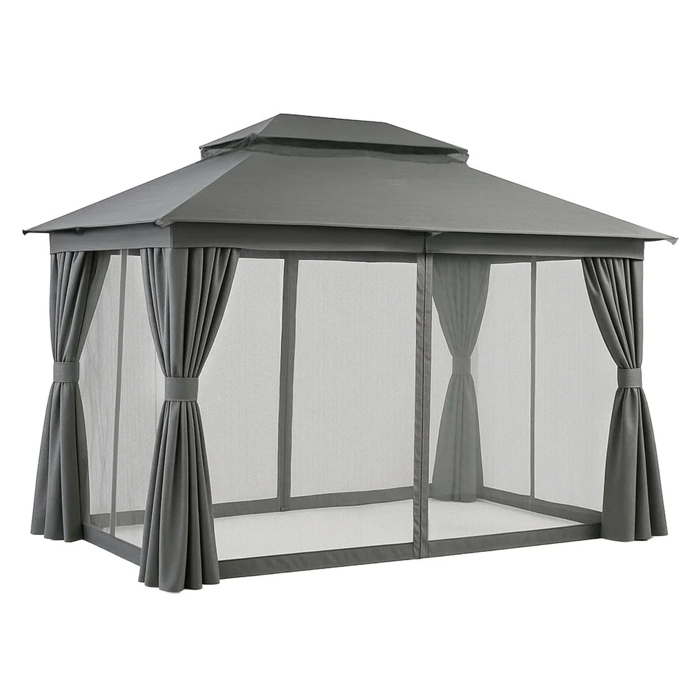 Instahut Gazebo 3x4m Canopy Outdoor Steel Frame Patio Tent