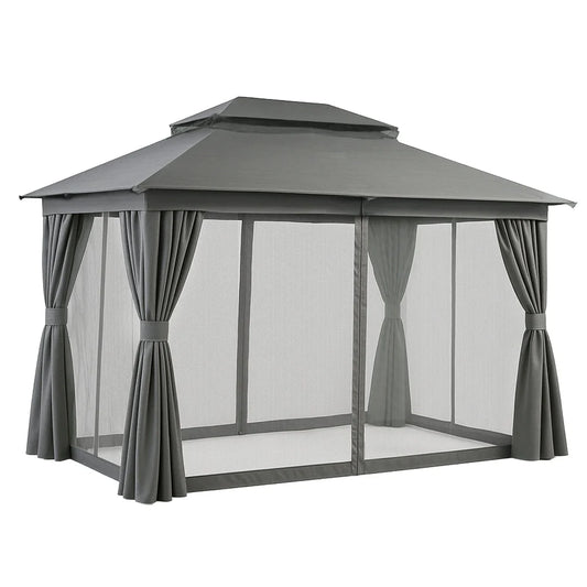 Instahut Gazebo 3x4m Canopy Outdoor Steel Frame Patio Tent