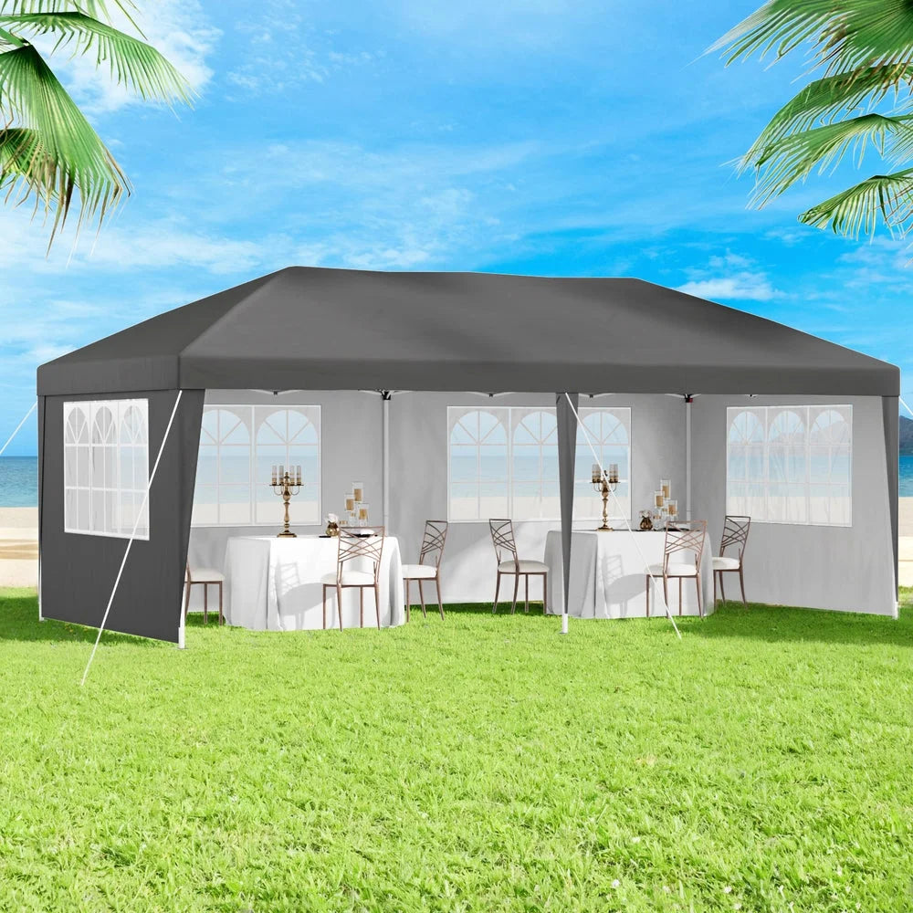 Instahut Gazebo 3x6m Pop Up Marquee Wedding Party Outdoor