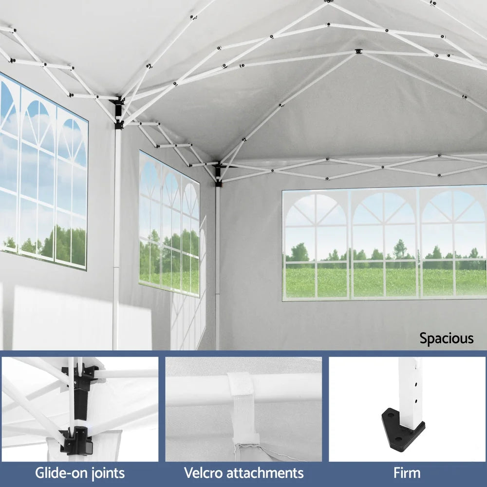 Instahut Gazebo 3x6m Pop Up Marquee Wedding Party Outdoor
