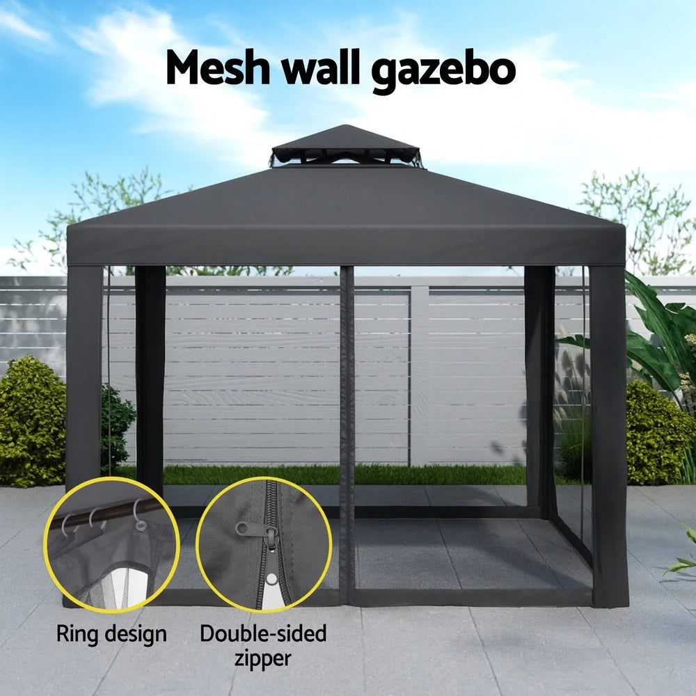 Instahut Gazebo Marquee 3m Outdoor Event Tent Camping Party