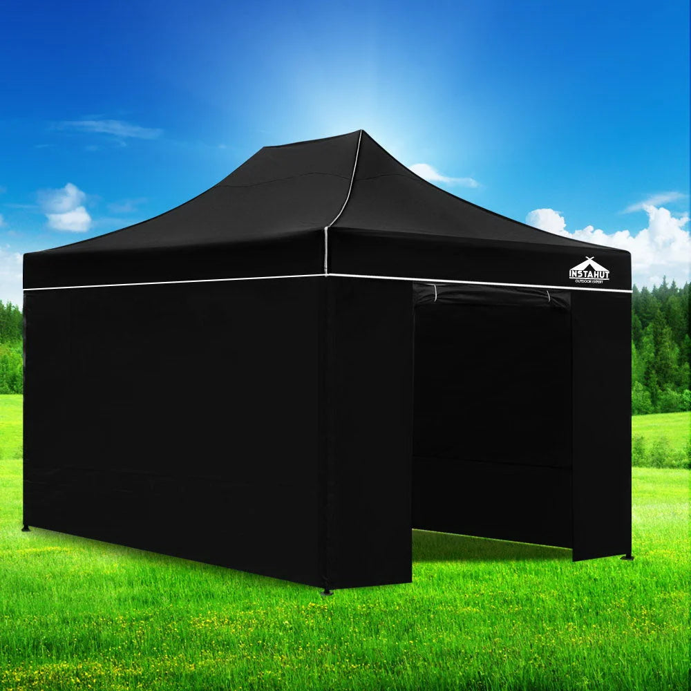 Instahut Gazebo Pop Up Marquee 3x4.5 Folding Tent Wedding