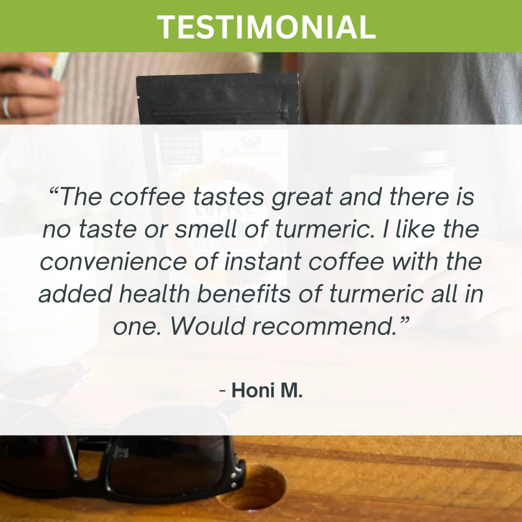 Instant Coffee with 95% Pure Organic Curcumin - Turmeric
