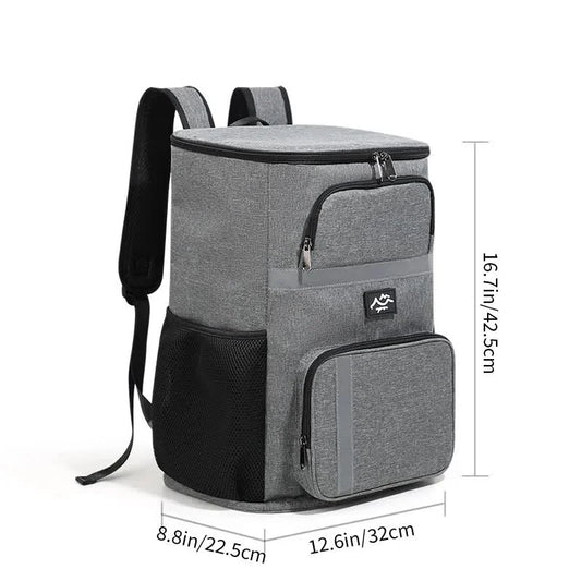 Insulated Cooler Backpack - Portable Outdoor Picnic