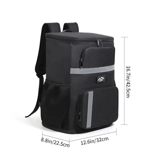 Insulated Cooler Backpack - Portable Outdoor Picnic