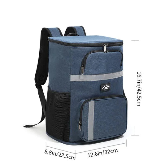 Insulated Cooler Backpack - Portable Outdoor Picnic