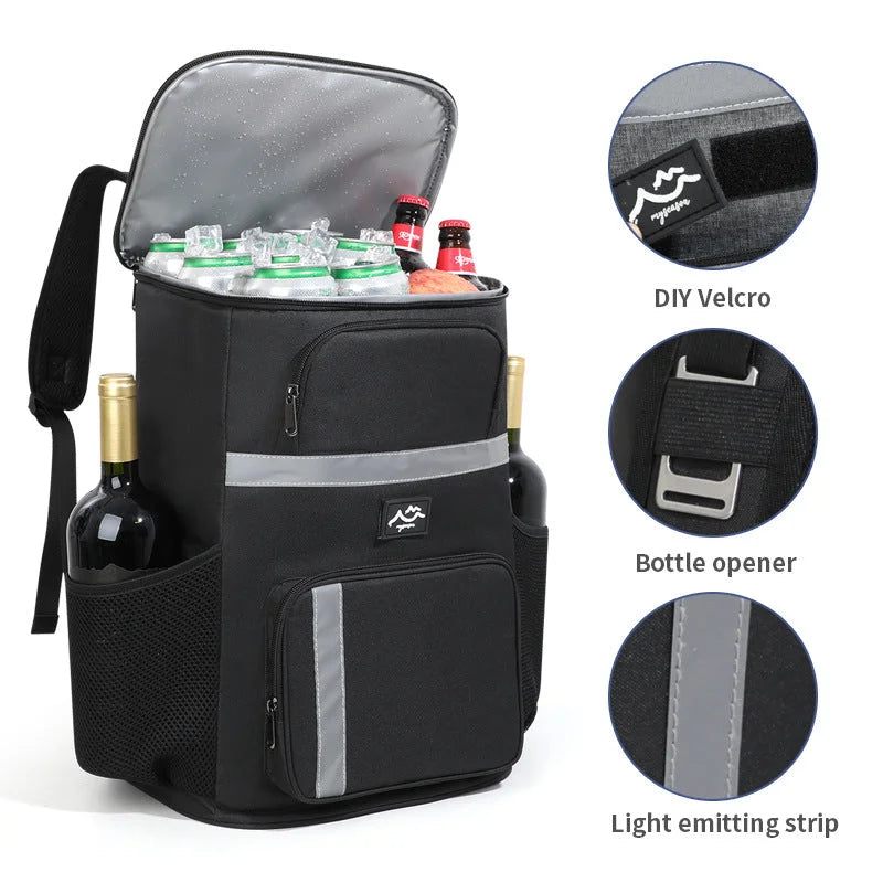 Insulated Cooler Backpack Portable Outdoor Picnic