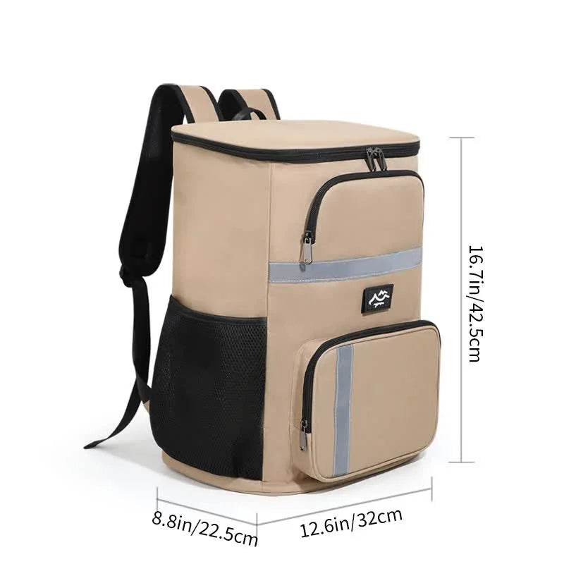 Insulated Cooler Backpack - Portable Outdoor Picnic