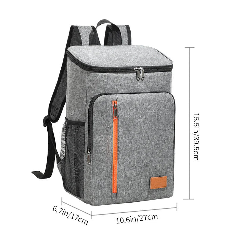 Insulated Cooler Backpack- Stylish Portable Fresh-keeping