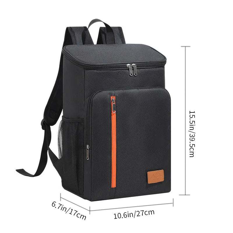 Insulated Cooler Backpack- Stylish Portable Fresh-keeping