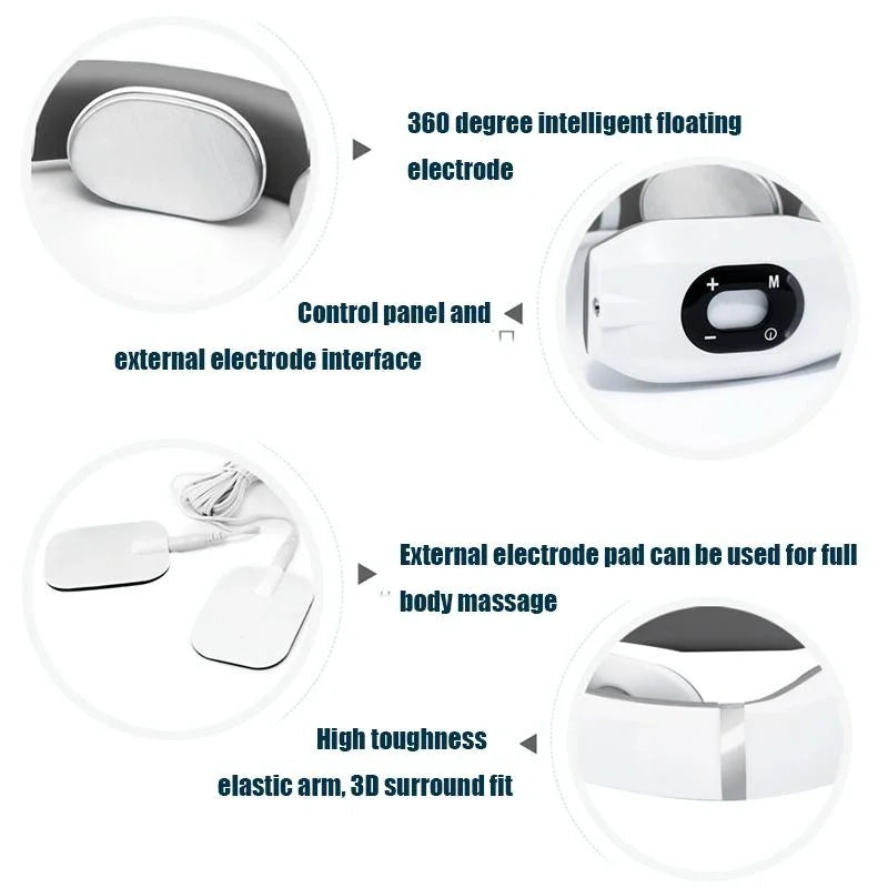 Intelligent Cervical Massager Electromagnetic Vibration Red