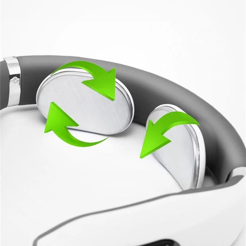 Intelligent Neck Massager Electromagnetic Vibration White