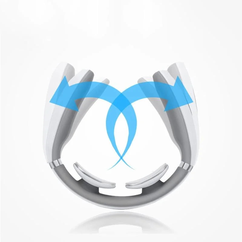 Intelligent Neck Massager Electromagnetic Vibration White
