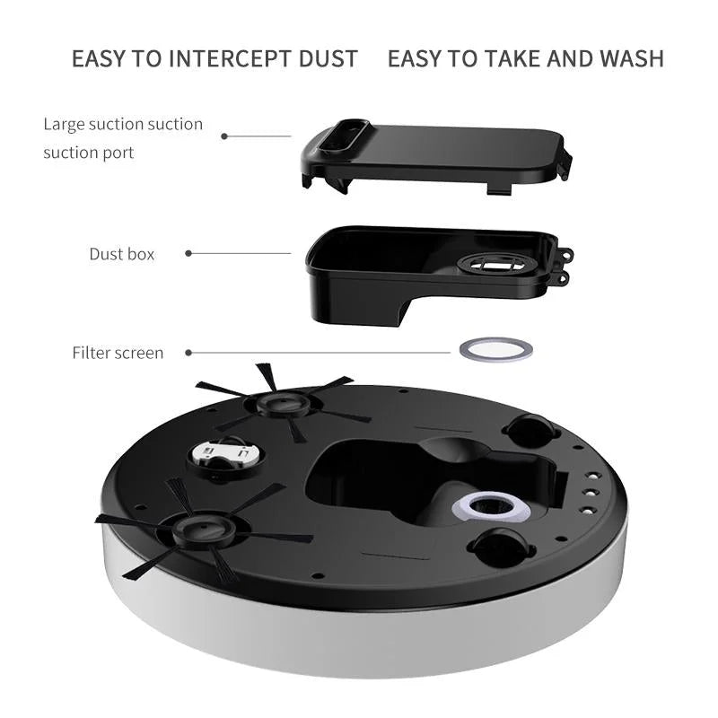 Intelligent Usb Charging Sweeping Robot - White