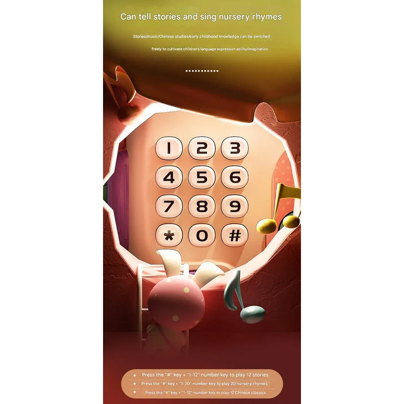 Interactive Kids’ Piggy Bank Safe with Music Stories &