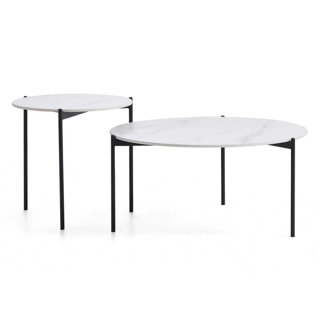 Interior Ave - Bianco Nested Coffee Table Set - White