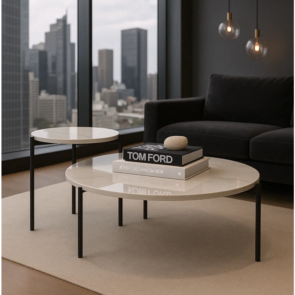 Interior Ave - Bianco Nested Coffee Table Set - White