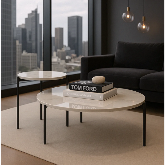 Interior Ave - Bianco Nested Coffee Table Set - White