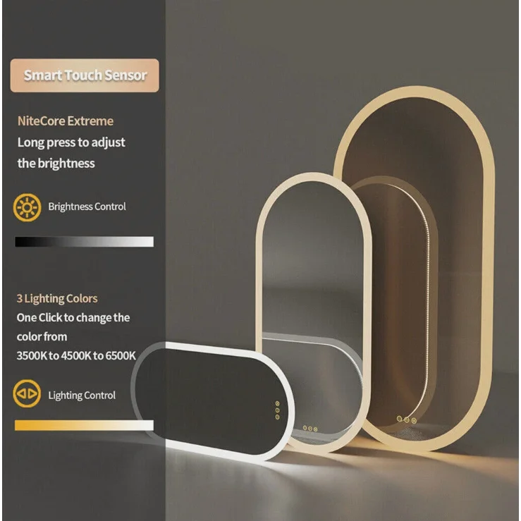 Interior Ave - LED Oval Frameless Salon / Bathroom Wall