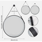 Interior Ave - LED Round Hanging Salon / Bathroom Wall