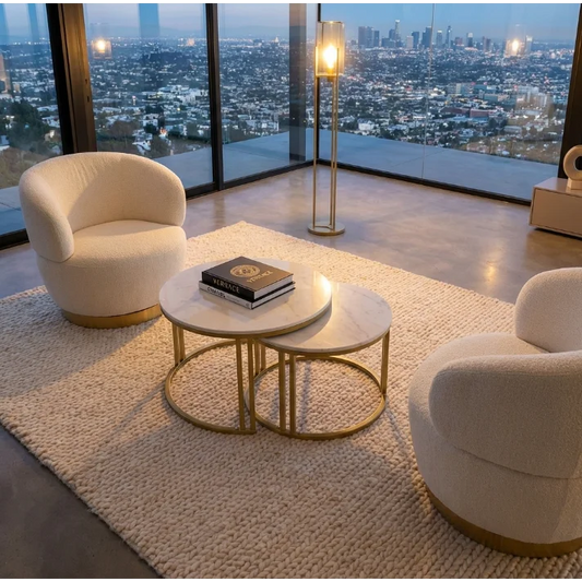 Interior Ave - Premier Nested Coffee Table Set - White