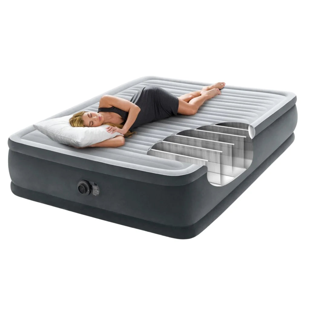 Intex Dura-Beam Deluxe Queen Comfort-Plush Elevated Air