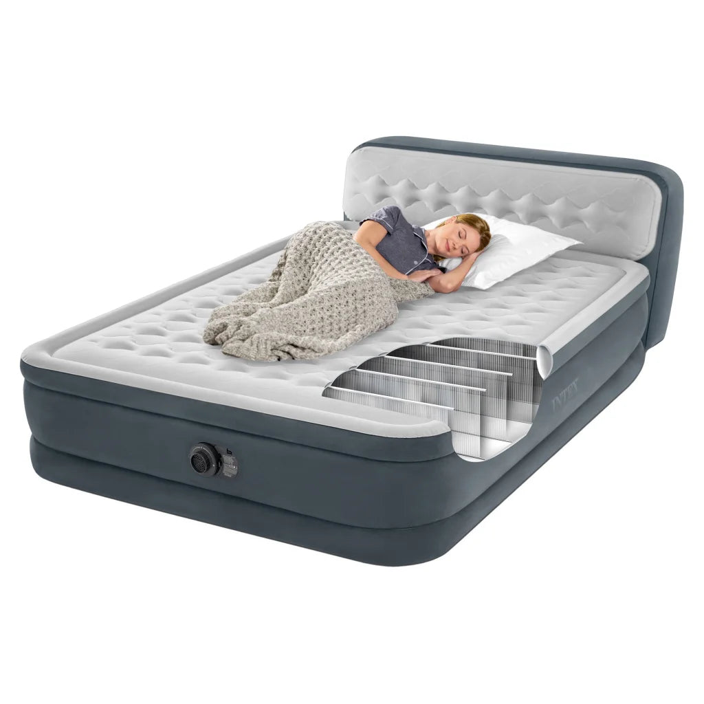 Intex Dura-beam Deluxe Ultra Plush Headboard Air Mattress
