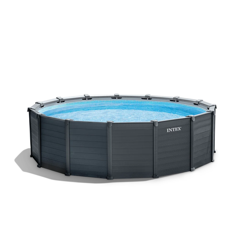 Intex Intex Graphite Grey Panel Pool 4.78 x 1.24M 26384